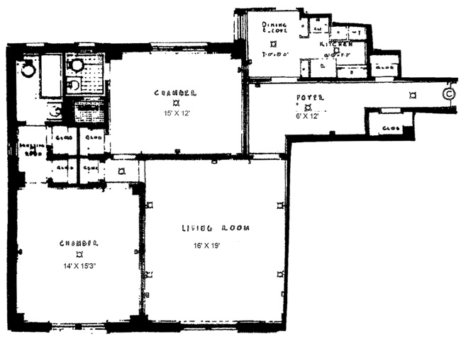 Floorplan for 425 East 51st Street