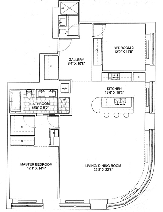 Floorplan for 240 Park Avenue South