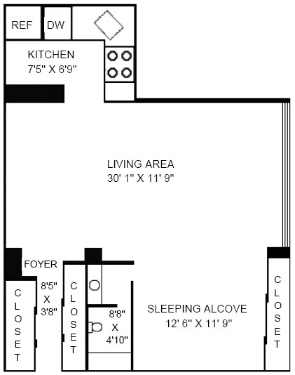 Floorplan for 300 East 40th Street