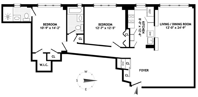 Floorplan for 61 Jane Street