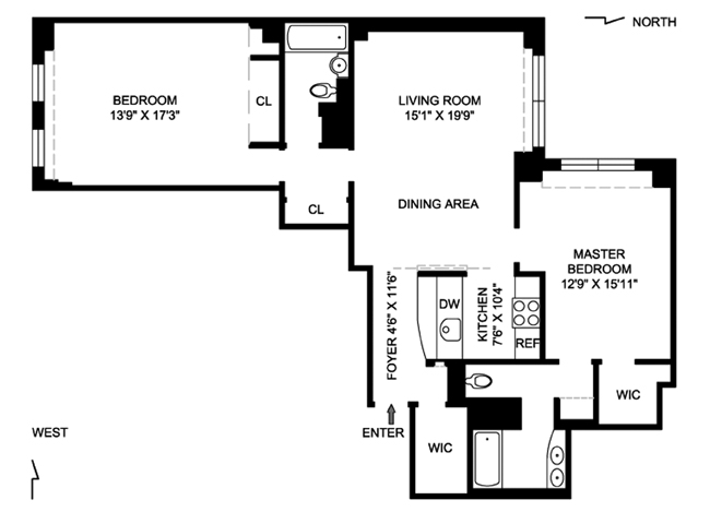 Floorplan for 127 West 79th Street