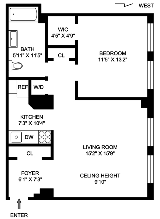 Floorplan for 55 Liberty Street