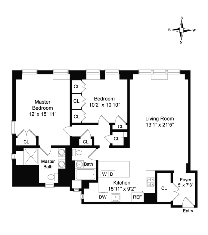 Floorplan for 610 West 110th Street