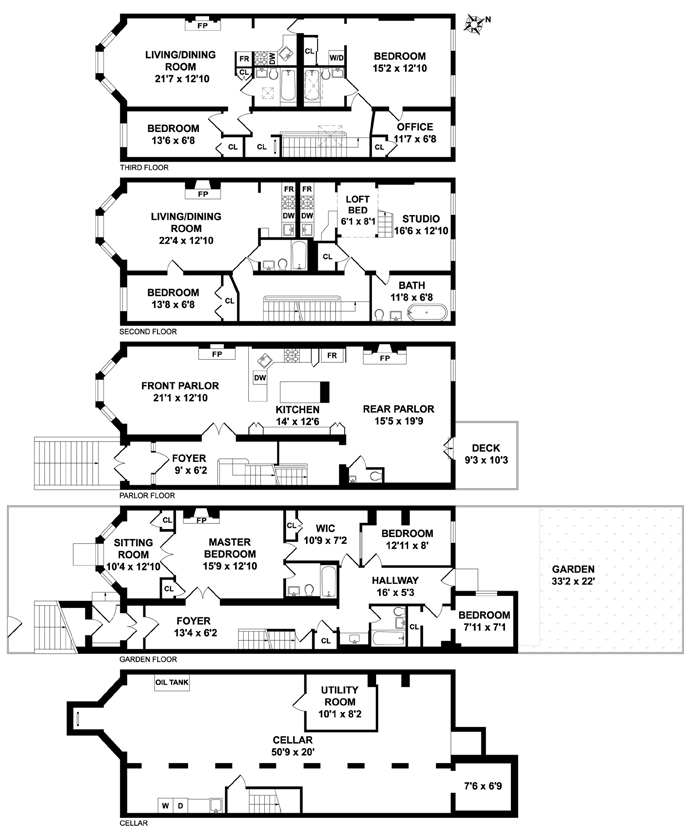 Floorplan for 781 Crandon Blvd Blvd, 1504