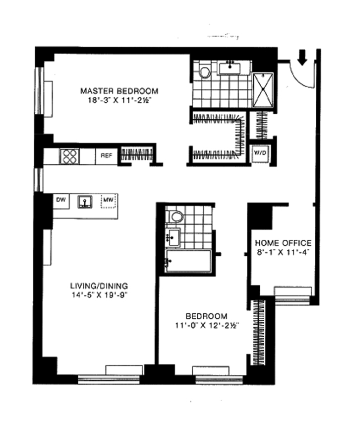 Floorplan for 11 -02 49th Avenue, 4H
