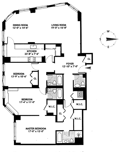 Floorplan for 222 Riverside Drive