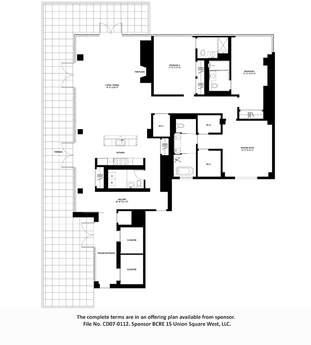 Floorplan for 15 Union Square West