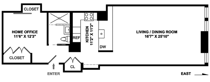 Floorplan for 252 Seventh Avenue