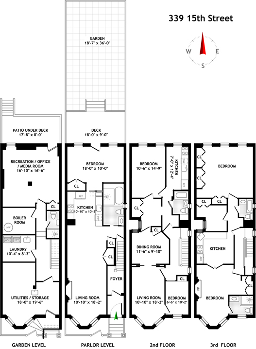 Floorplan for 339 15th Street