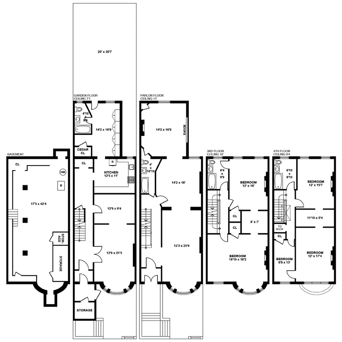 Floorplan for 1865 Brickell Ave, A2111