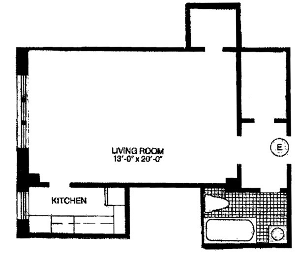 Floorplan for 2 Horatio Street, 7E