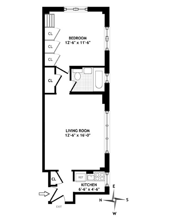 Floorplan for 45 Fifth Avenue