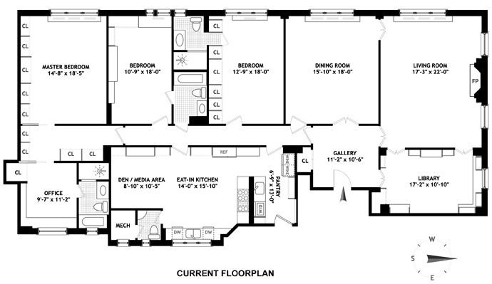 Floorplan for 875 Park Avenue