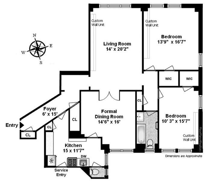 Floorplan for 610 West 110th Street