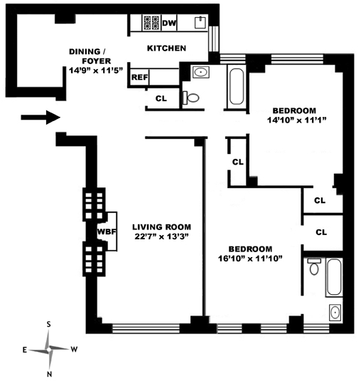 Floorplan for 424 East 52nd Street