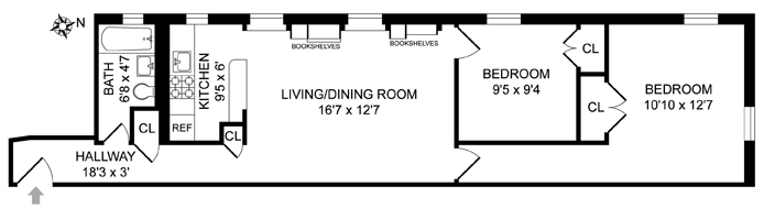 Floorplan for 231 Park Place