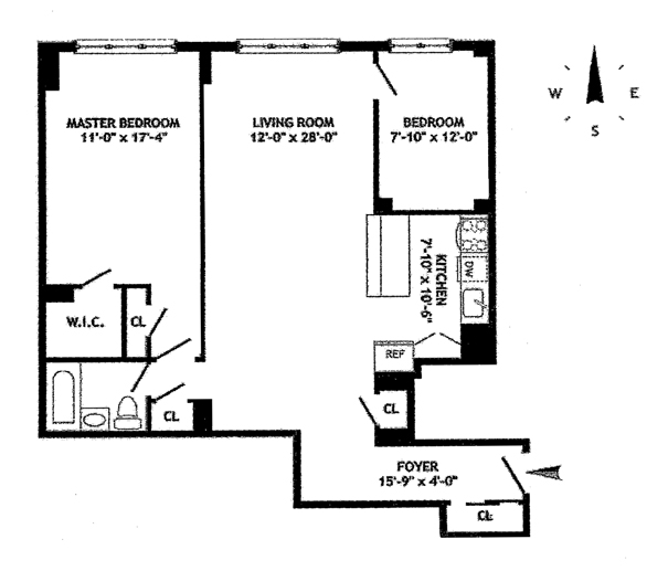 Floorplan for 235 East 87th Street, 2D