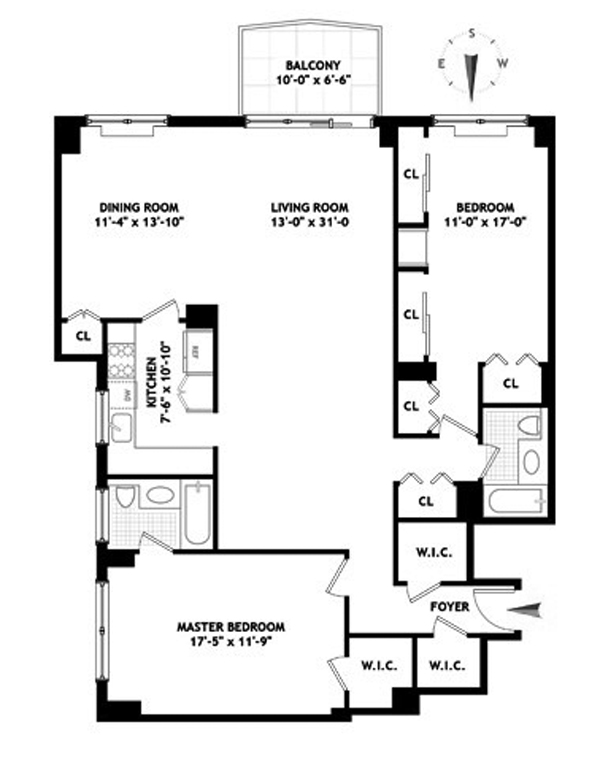 Floorplan for 400 East 56th Street