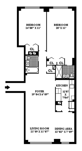 Floorplan for 333 East 55th Street