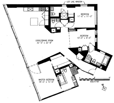 Floorplan for 100 Eleventh Avenue, 10A