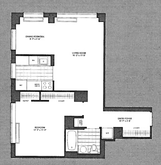 Floorplan for 215 East 96th Street, 37G