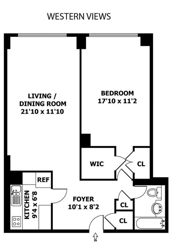 Floorplan for 20 West 64th Street, 42H