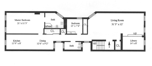 Floorplan for 106 Waverly Place