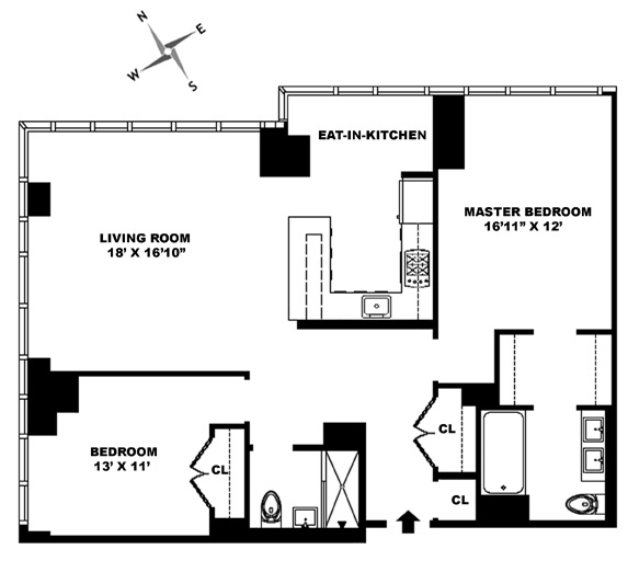 Floorplan for 350 West 42nd Street