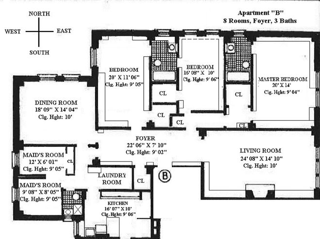 Floorplan for 125 East 72nd Street