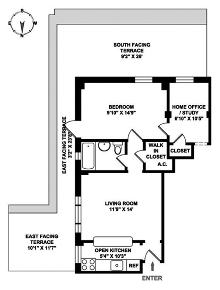 Floorplan for 325 West 45th Street