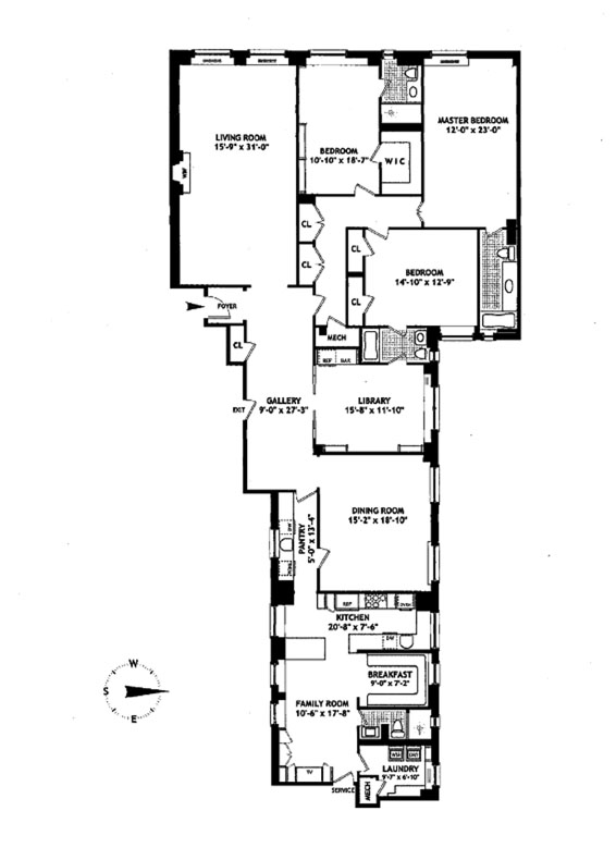 Floorplan for 1010 Fifth Avenue