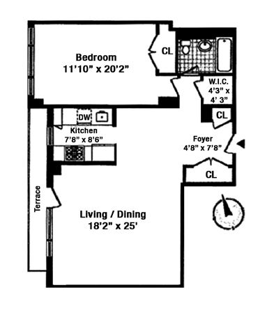 Floorplan for 100 West 57th Street