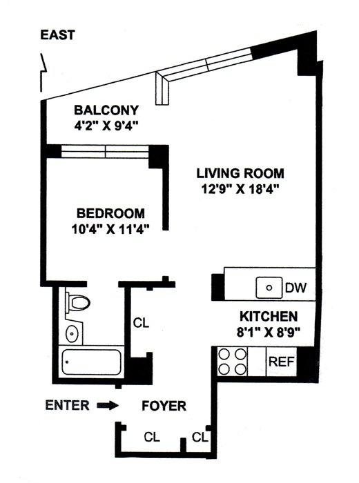 Floorplan for 99 Battery Place