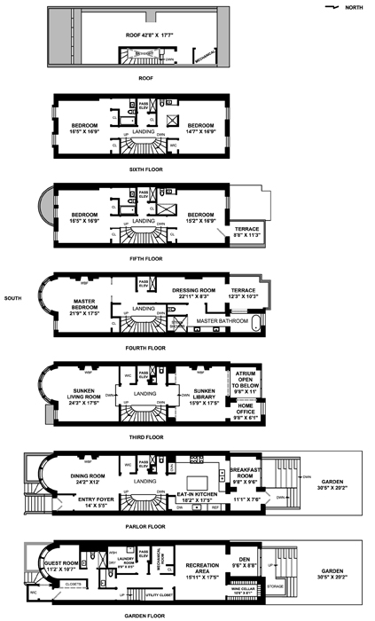 Floorplan for 317 West 77th Street