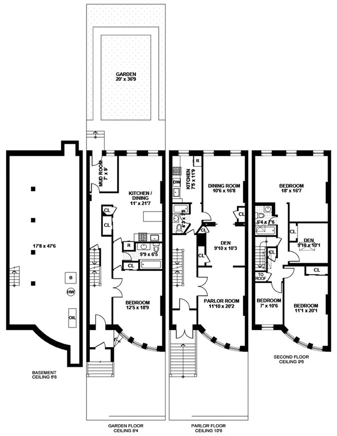 Floorplan for 349 A Gates Avenue