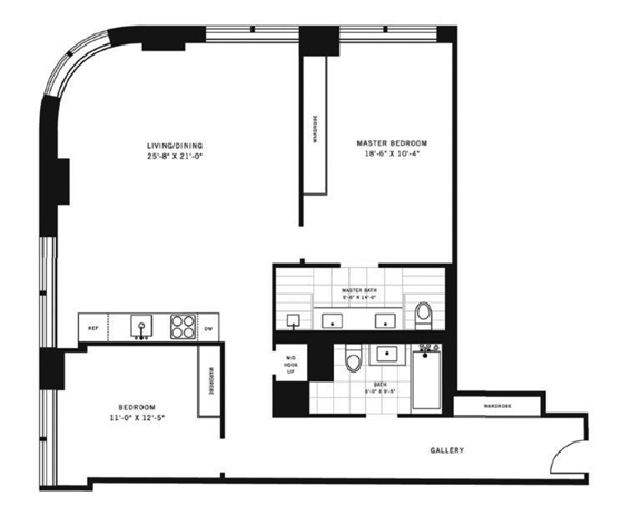 Floorplan for 111 Fulton Street