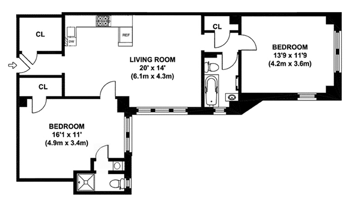 Floorplan for 157 East 72nd Street, 3GK