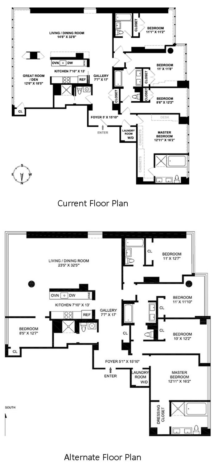 Floorplan for 245 West 99th Street