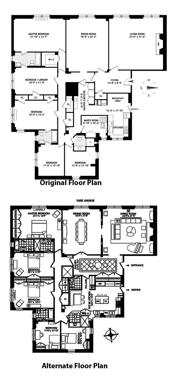 Floorplan for 993 Park Avenue