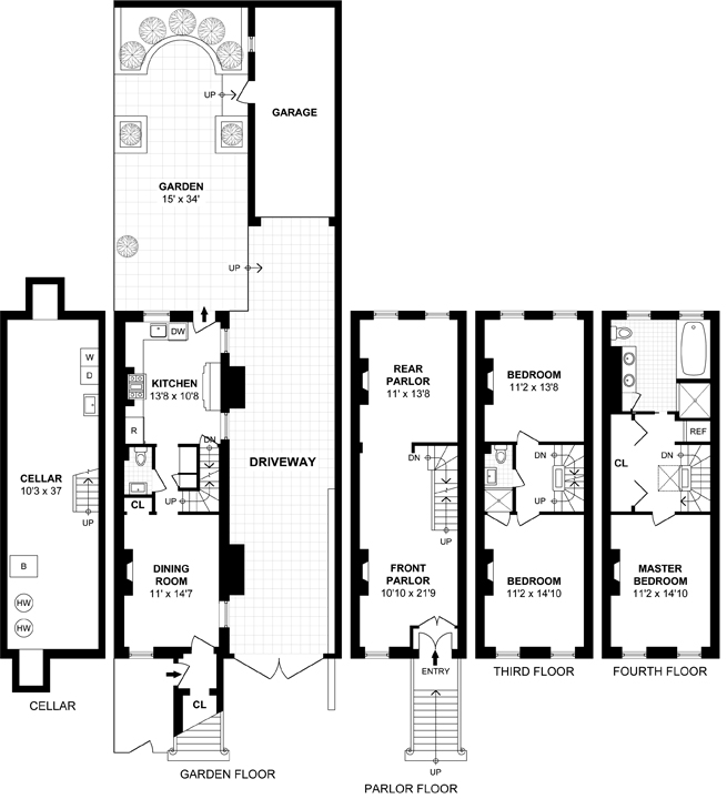 Floorplan for 415 Dean Street