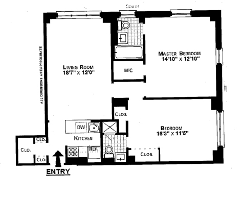 Floorplan for 235 West 102nd Street