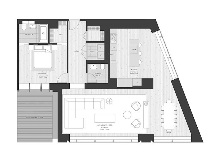 Floorplan for 551 West 21st Street, 3E