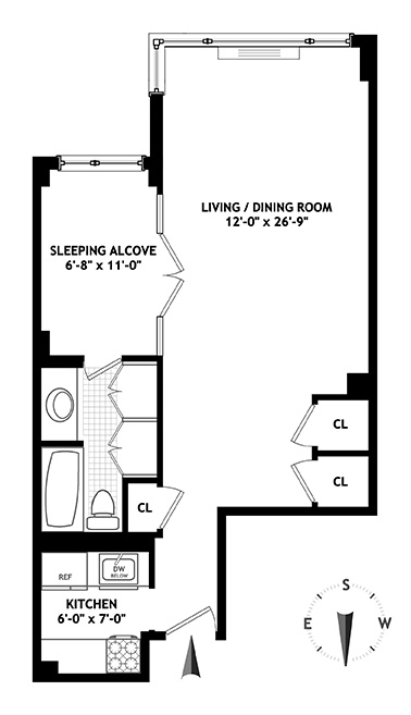 Floorplan for 166 East 61st Street, 4B