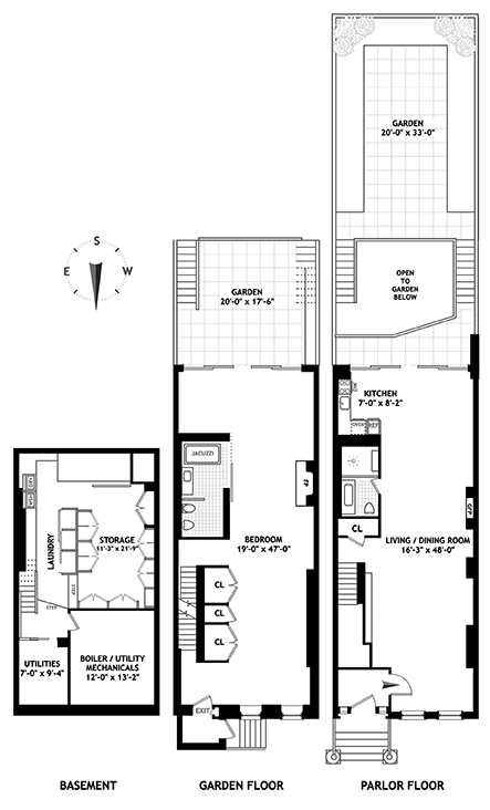 Floorplan for 54 King  Street, PARLOR DUP