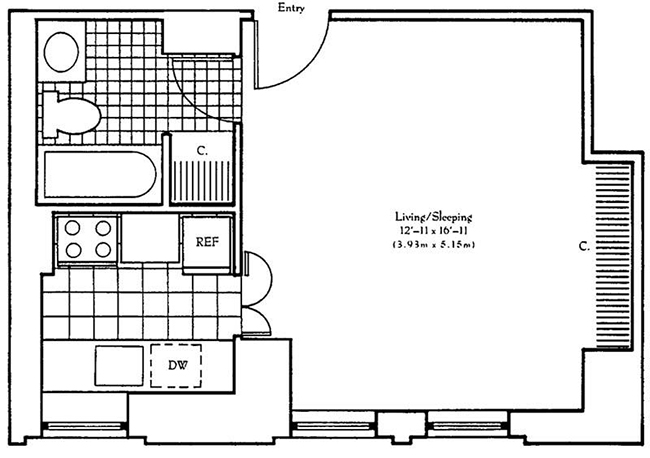 Floorplan for 106 Central Park South