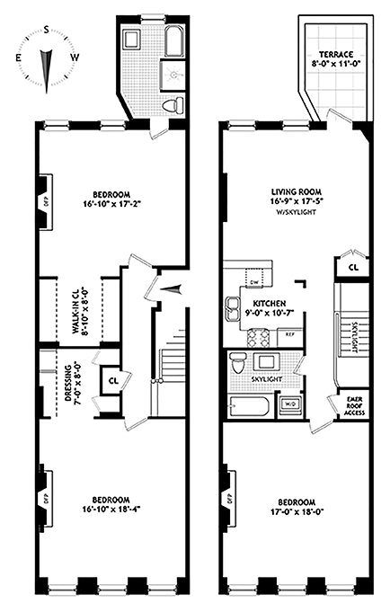 Floorplan for 160 West 88th Street