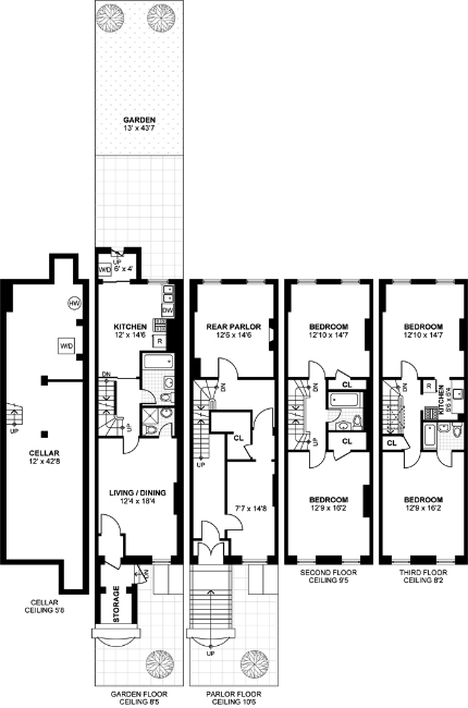 Floorplan for 229 Madison Street