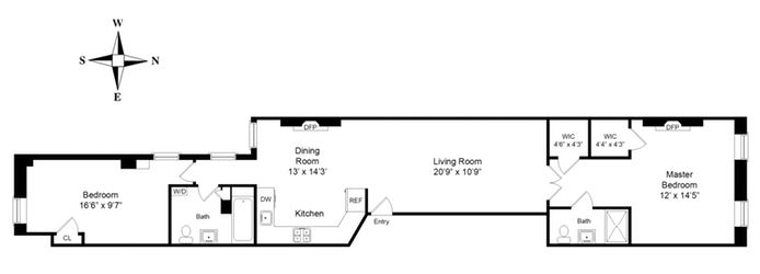 Floorplan for 172 East 90th Street