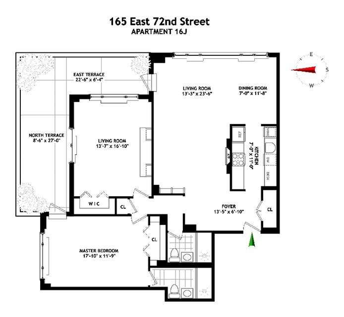 Floorplan for 165 East 72nd Street