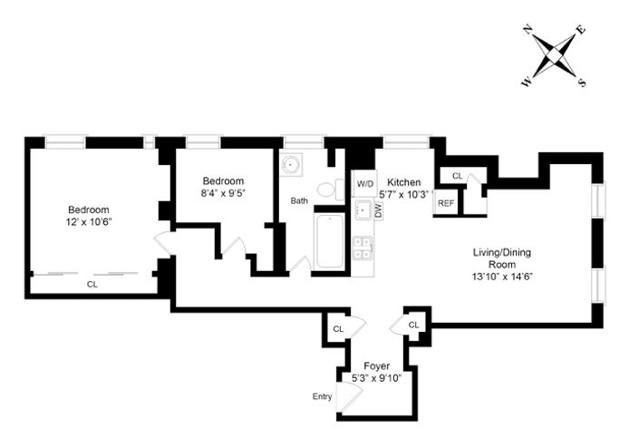 Floorplan for 855 West End Avenue